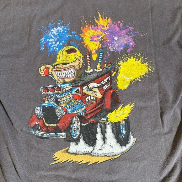 Vintage Pyro Crew T-shirt awesome graphics men's size XL - Picture 8 of 8